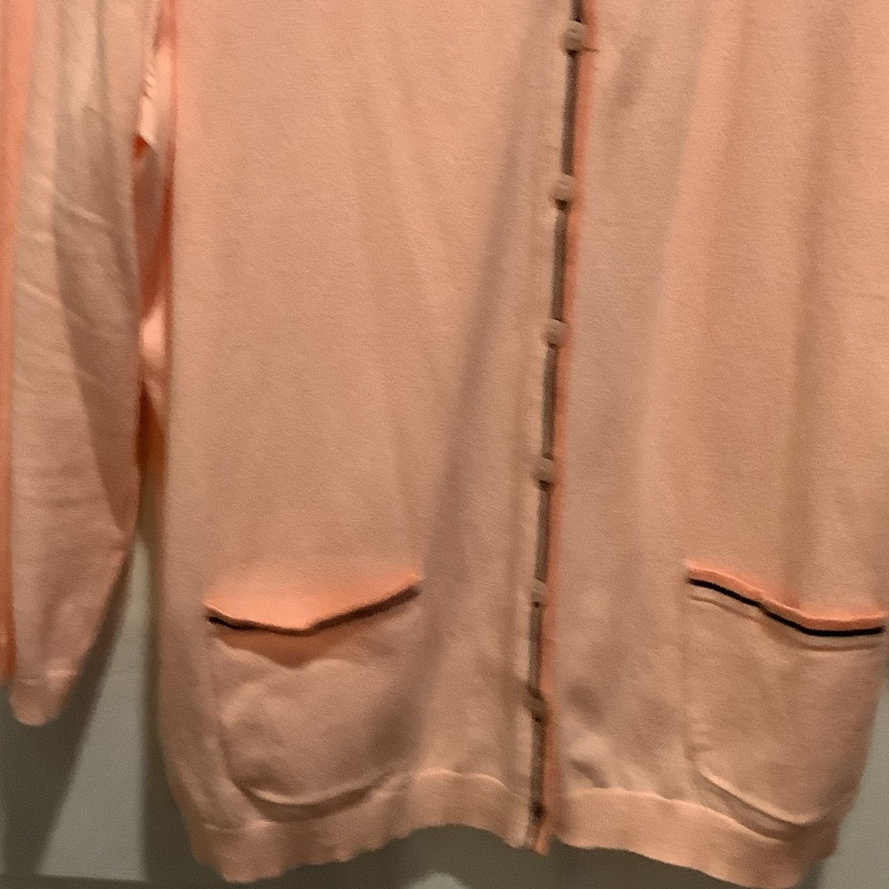 Talbots soft coral‎ Crew Neck Sweater, set, Pima cotton - Picture 6 of 12
